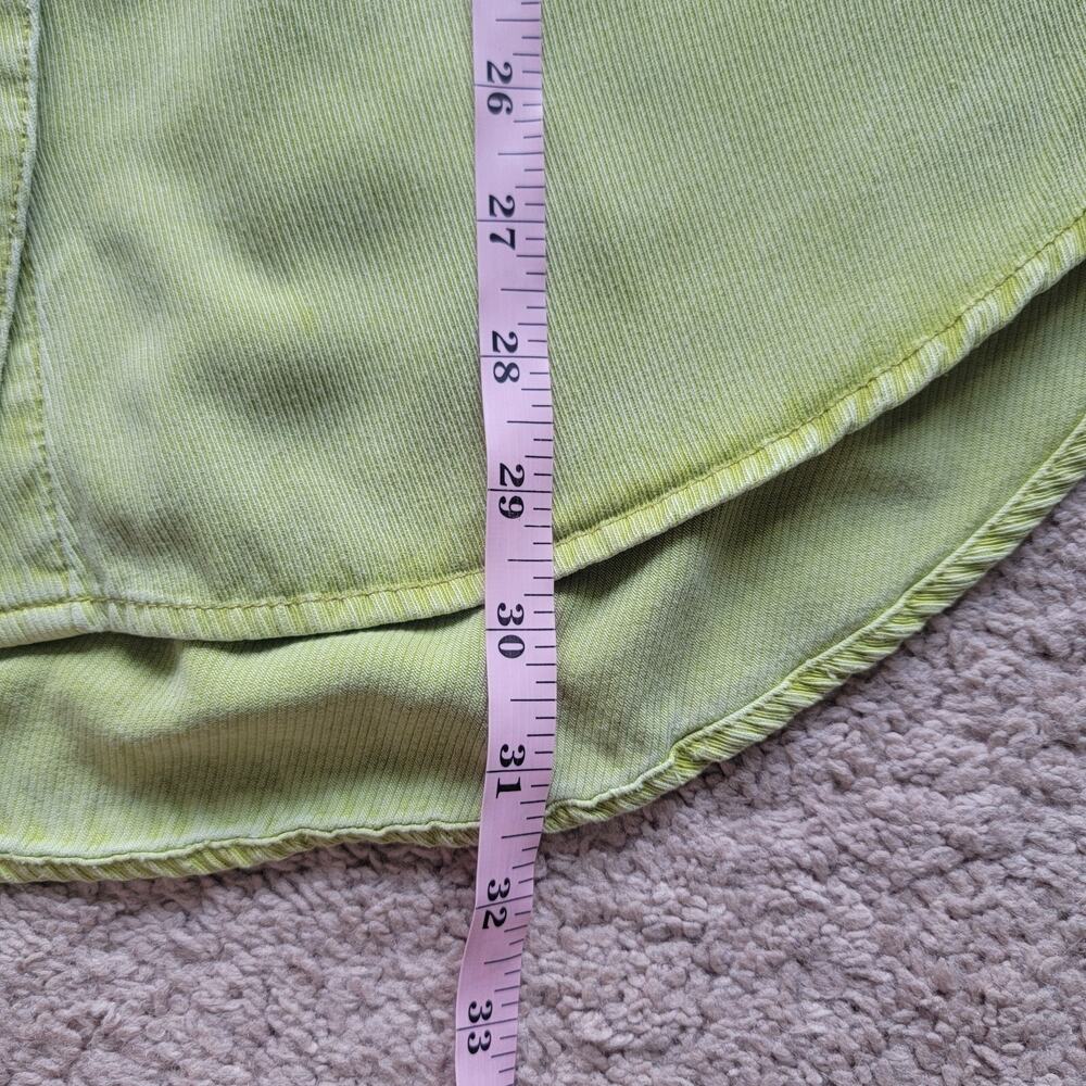Pilcro Womens XL Boyfriend Button Down Shirt Long Sleeve Green Casual - Picture 5 of 11
